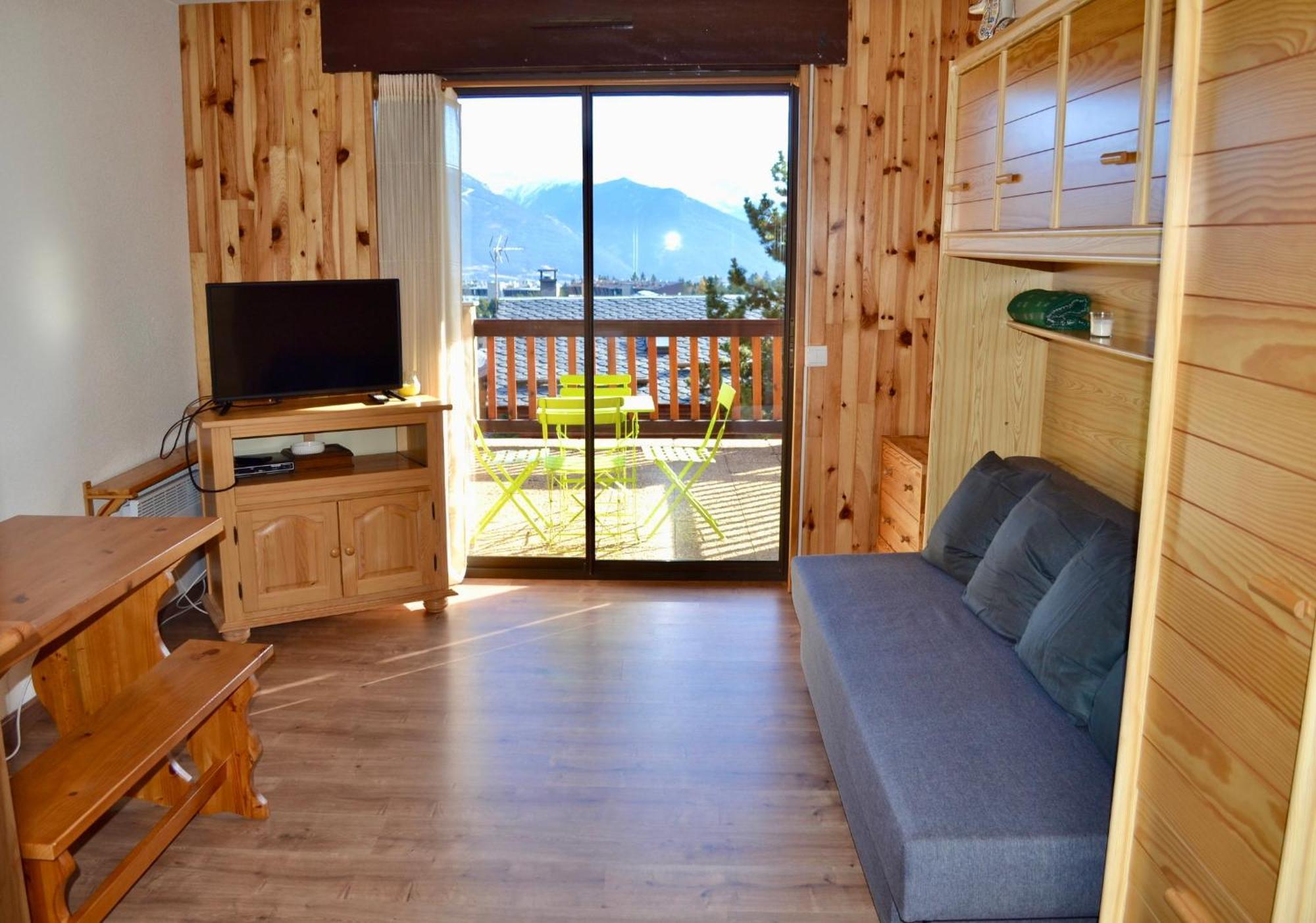 Studio Cabine Chaleureux A Pyrenees 2000 - Wifi Et Parking Prive Bolquere ภายนอก รูปภาพ